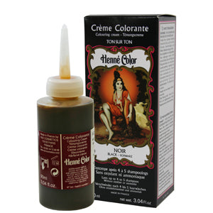 Henna creme colorante - Zwart